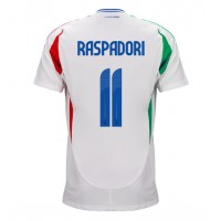 Fotballdrakt Herre Italia Giacomo Raspadori #11 Bortedrakt EM 2024 Kortermet